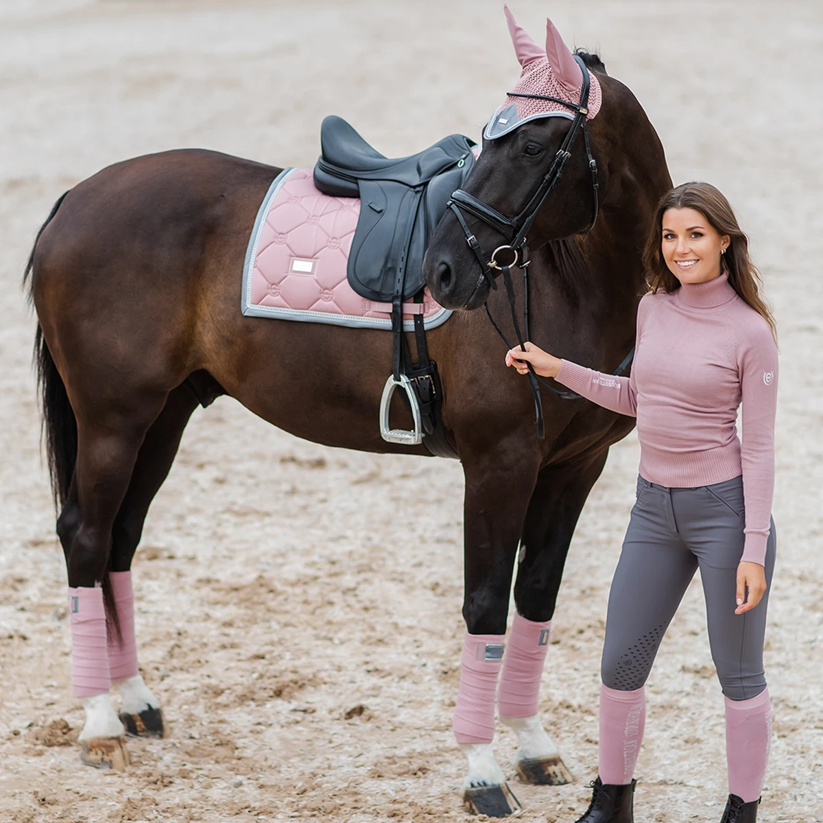 Weath Paard Winkel -Weath Paard Winkel bandages equestrian stockholm pink crystal