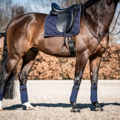 Bandages HB Showtime Crown Donkerblauw -Weath Paard Winkel bandages hb showtime crown donkerblauw 1500x1500 146321