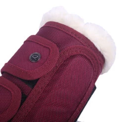 Beenbeschermers QHP Astana Donkerrood -Weath Paard Winkel beenbeschermers qhp astana donkerrood 1500x1500 147368