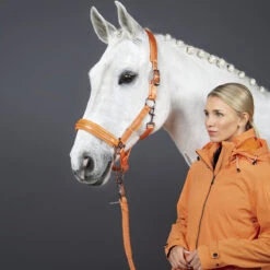 Halster Eskadron Classic Sports Double Pin Satin Crystal Oranje -Weath Paard Winkel halster eskadron classic sports double pin satin crystal oranje 1500x1500 157356