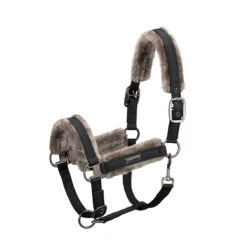 Halster Eskadron Essence Sparkle Faux Fur Double Pin Zwart