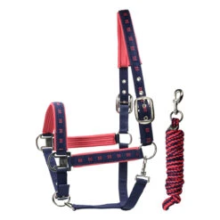 Halsterset N-Brands X Epplejeck Donkerblauw-roze