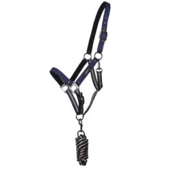 Halsterset QHP Collection Donkerblauw