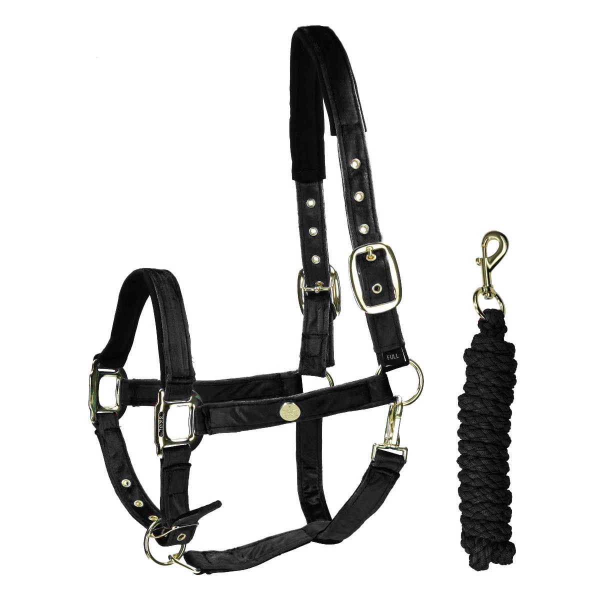 Halsterset SKØL Velvet Zwart 1 Halsterset SKØL Velvet Zwart