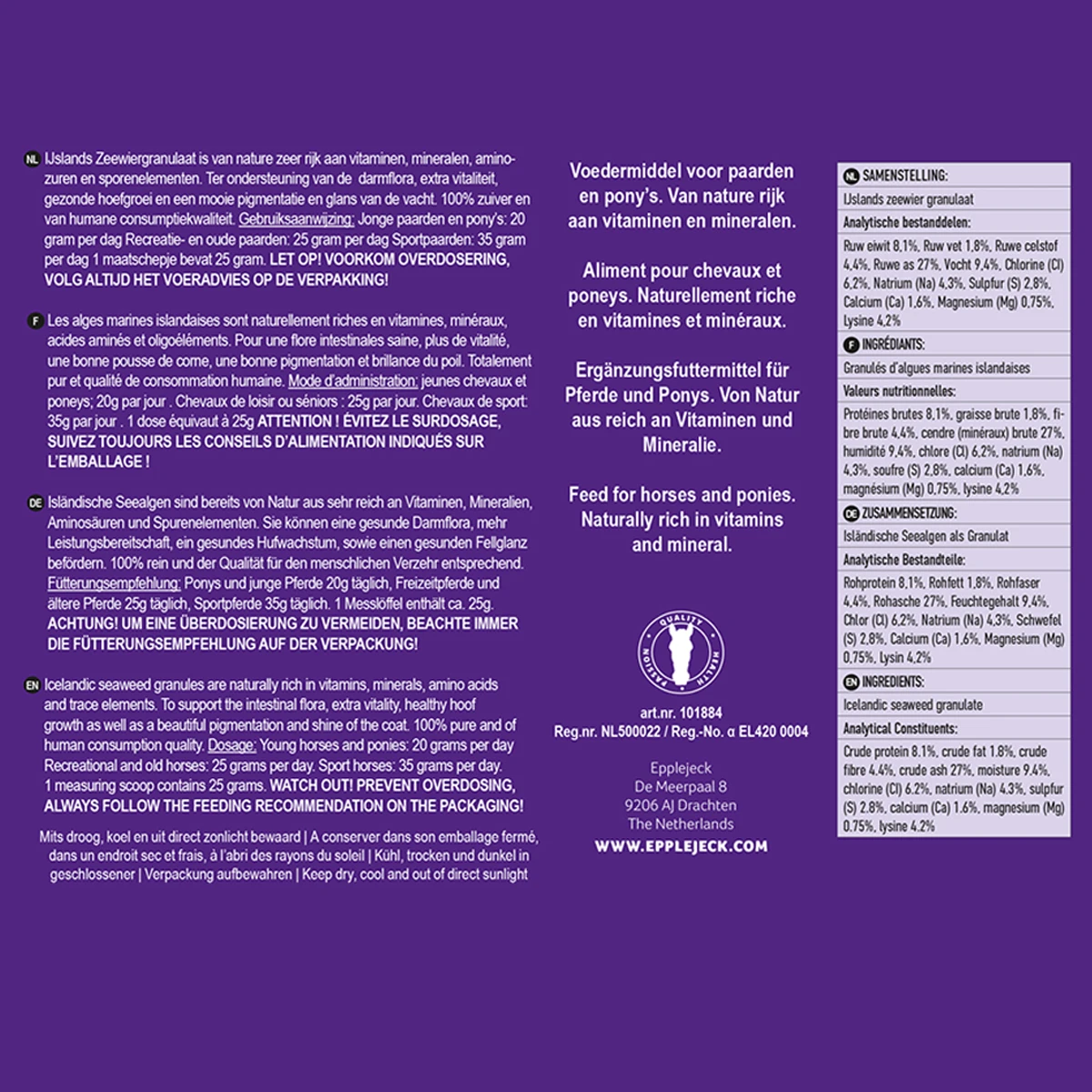 IJslands Zeewier Granulaat Epplejeck Overige 3 IJslands Zeewier Granulaat Epplejeck Overige - Afbeelding 3