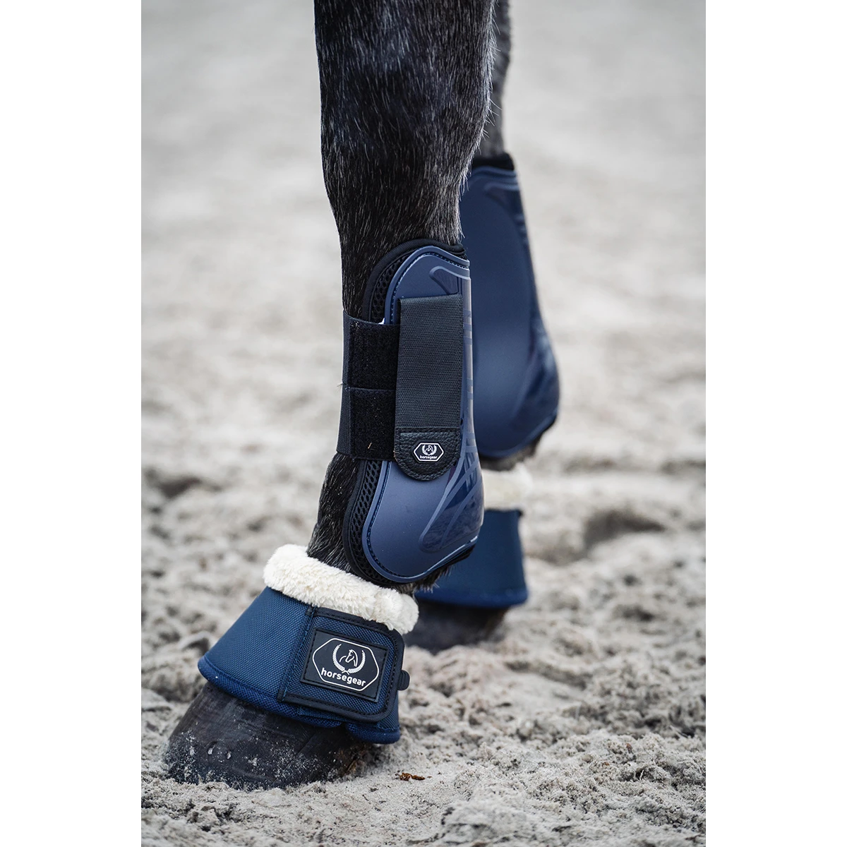 Peesbeschermers Horsegear Livio Donkerblauw 3 Peesbeschermers Horsegear Livio Donkerblauw - Afbeelding 3