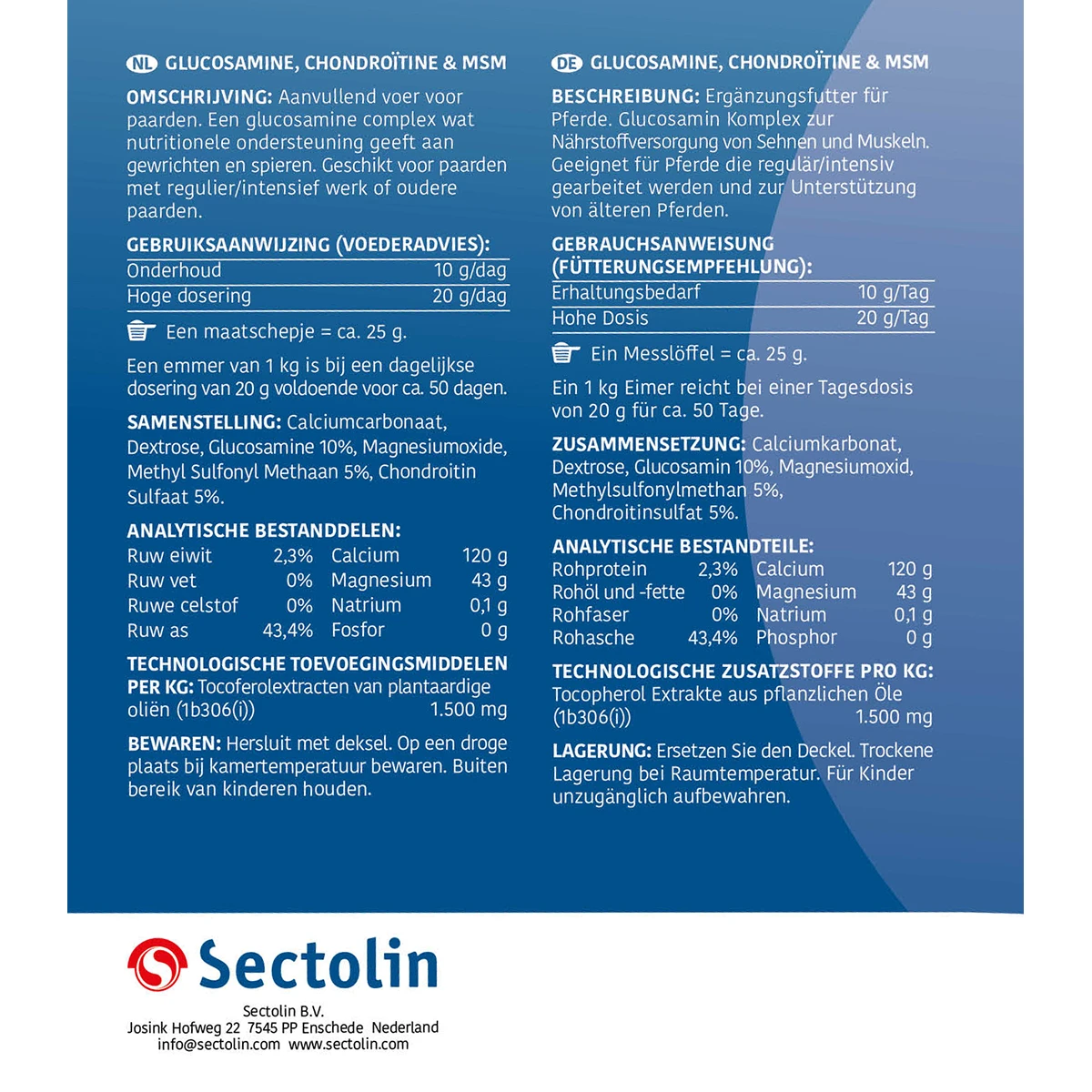 Sectolin Glucosamine, Chondroïtine & MSM Overige 2 Sectolin Glucosamine, Chondroïtine & MSM Overige - Afbeelding 2